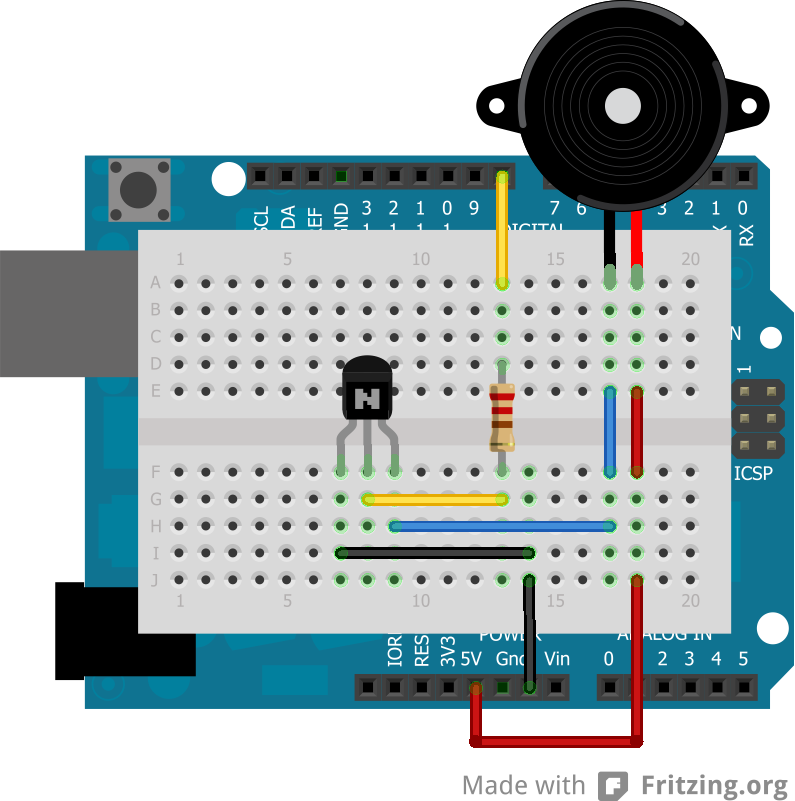Zumbador piezoelectrico 