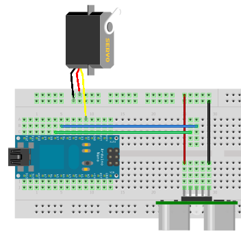 Sensor de ultrasonidos + Servo