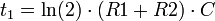 formula de T1